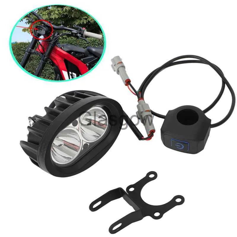 Iluminación de motocicleta para SURRON Surron Light Bee X 12V 60W Plug N Play Faro delantero con soporte Luz de cabeza Accesorios impermeables para motocicleta x0728