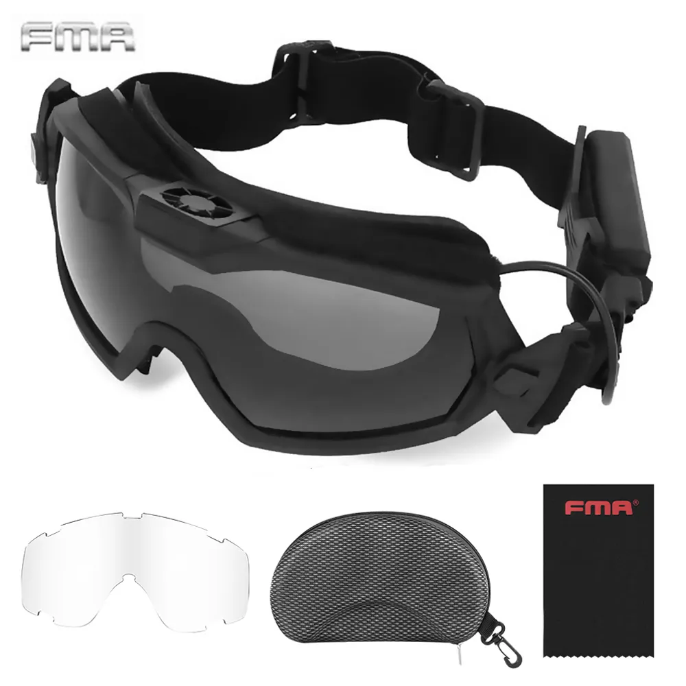 نظارات Ski Goggles FMA Airsoft منظم مع مروحة محدثة من المروحة محدثة المضاد للضباب Goggles Airsoft Paintball Safety Safety Grounding 230728