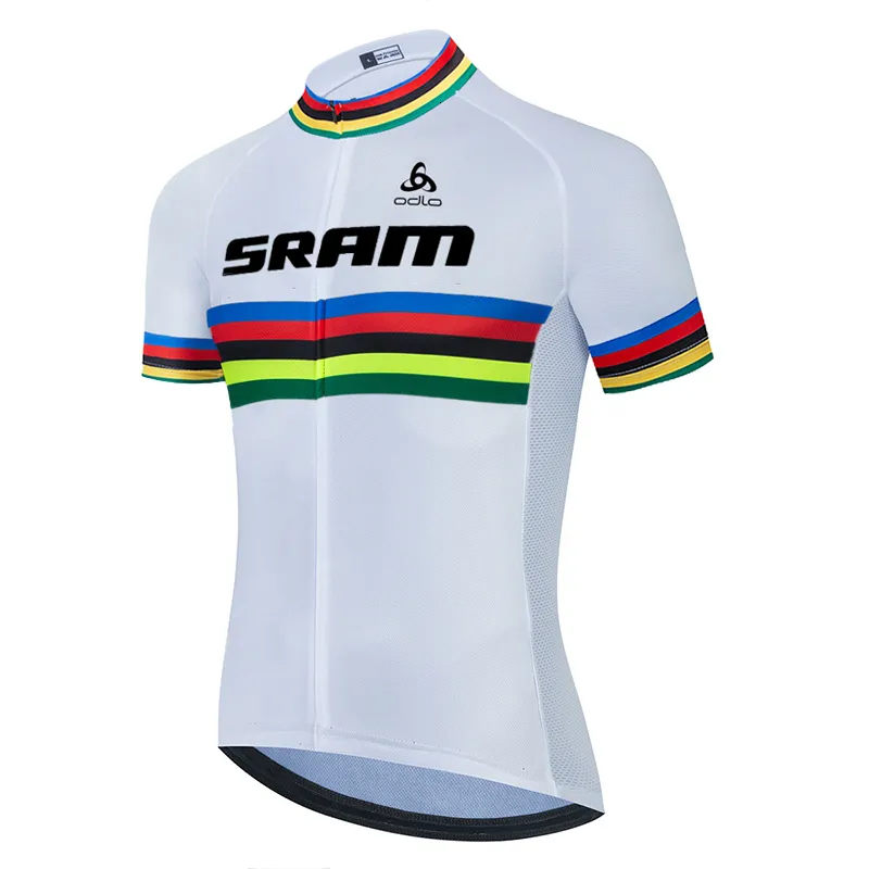 Set met wielertrui voor heren, wielertruitset, jersey 9D-gel gevoerde koersbroek, fietspak, sneldrogende MTB-kleding (TP3, L
