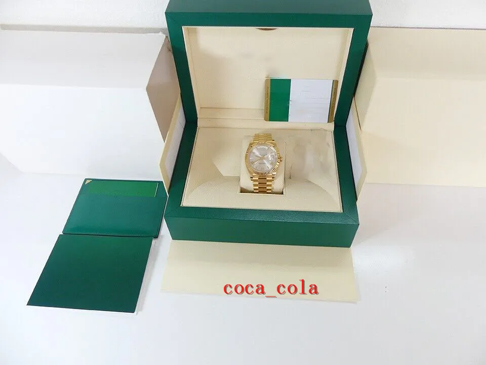 herenhorloge 18K geelgoud President 40 mm zilver Romeins 228238 doos Card317B