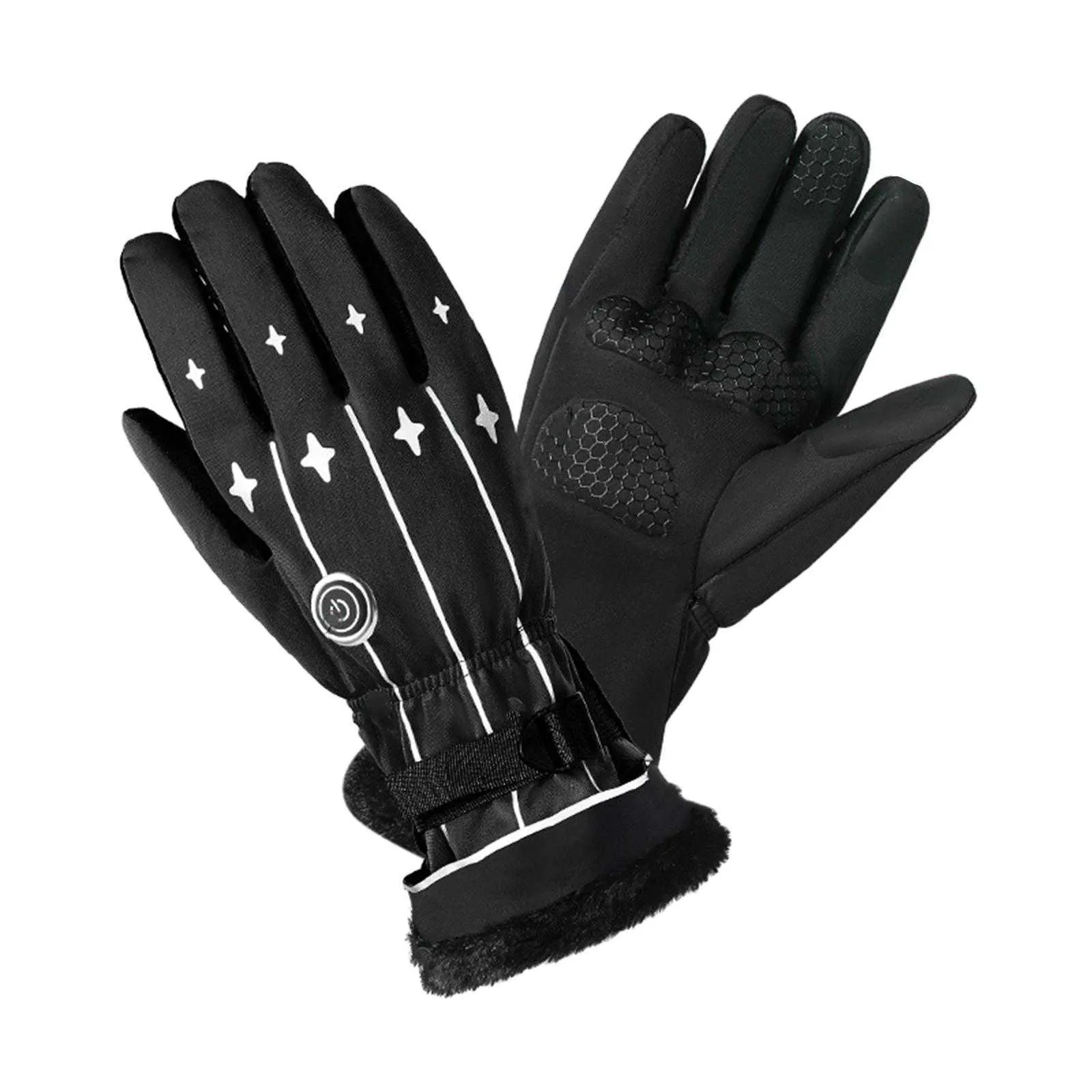 Electric Thermal Heated Gloves Touch Screen Adjustable Warm for Hiking Ski