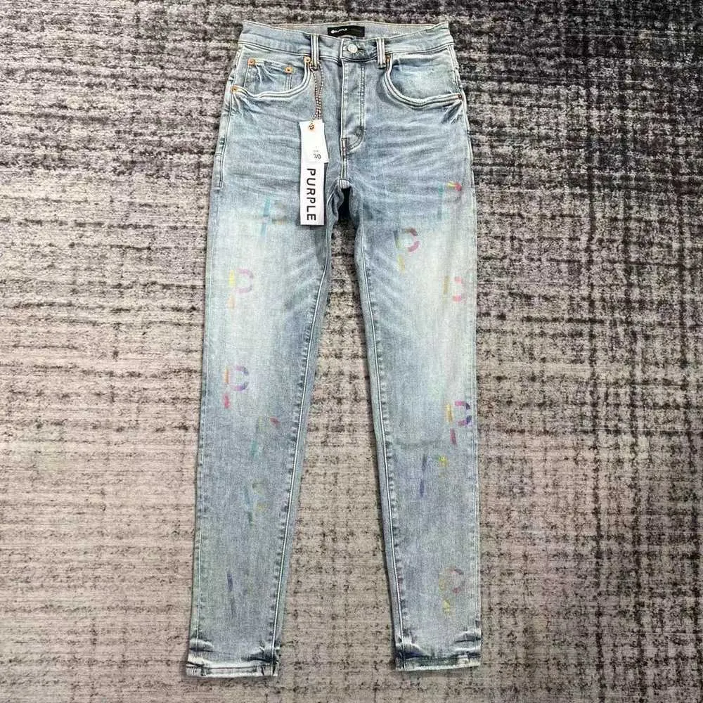 Purple Brand Fashion Mens Jeans Cool Style Luxury Designer Denim Pant  Distressed Ripped Biker Black Blue Jean Slim Fit Motorcycle Size 30 38 WM3Z  From 3,86 €