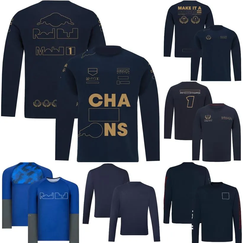 2023 Nouveau F1 T-shirt à manches longues Formula 1 Team T-shirts Outdoor Sports extrêmes Racing Suit Tops Pilote Fans Surdimensionné Jersey194n