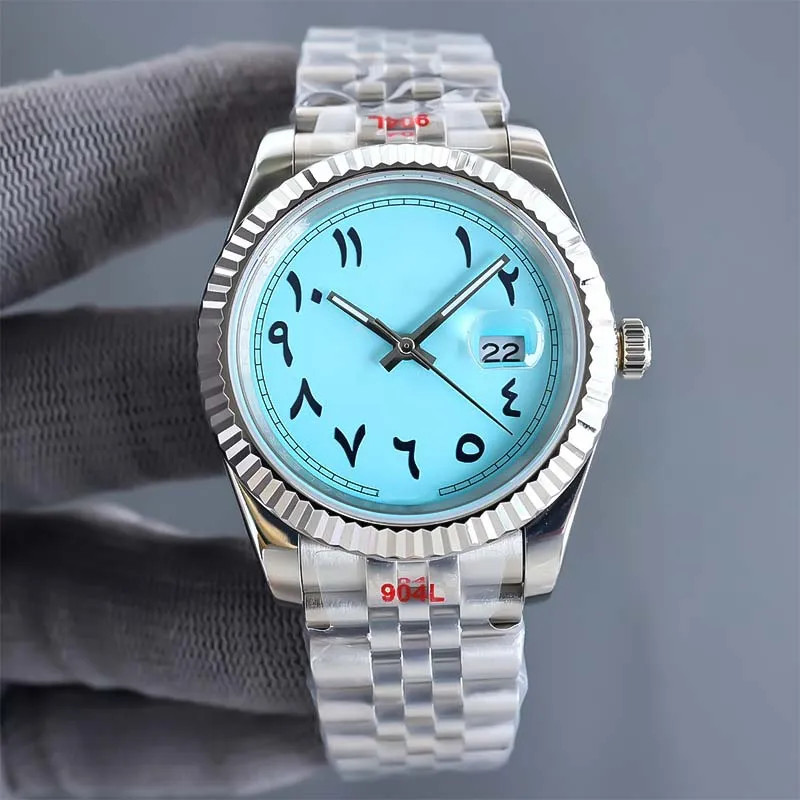 Arabische Skala Quarz mechanisch RLX Herrenuhr Tag Datum Uhr 41 mm Uhr selbstmechanische Edelstahluhr wasserdicht leuchtende Armbanduhr Rollenuhr Business