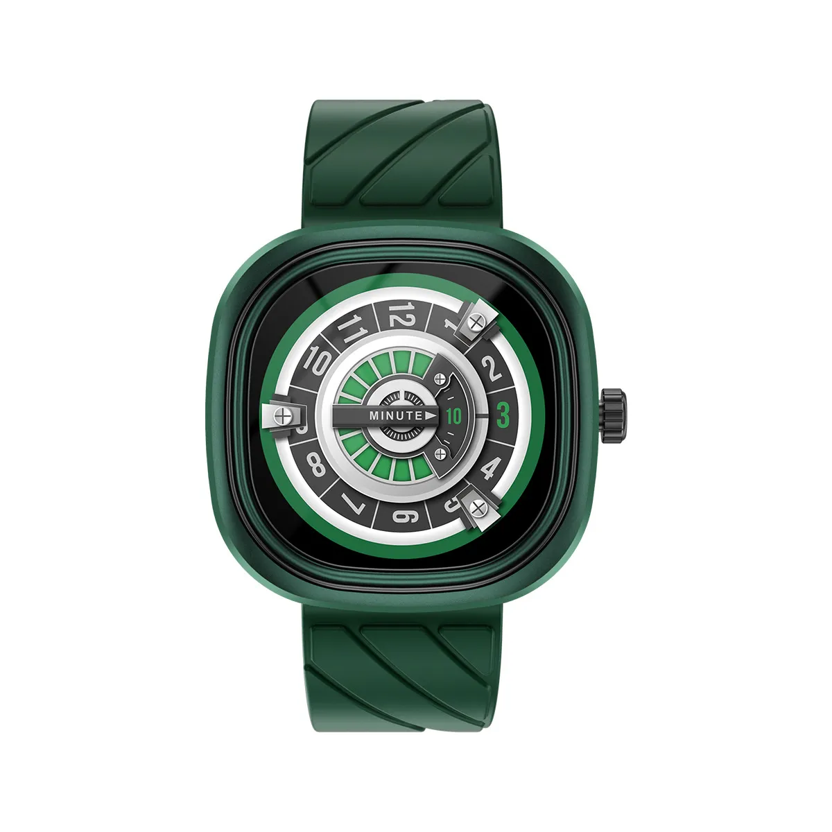 Damen-Herrenuhr, hochwertige Luxus-Business-Sport-Armbanduhr, wasserdicht, Quarzbatterie, 46 mm