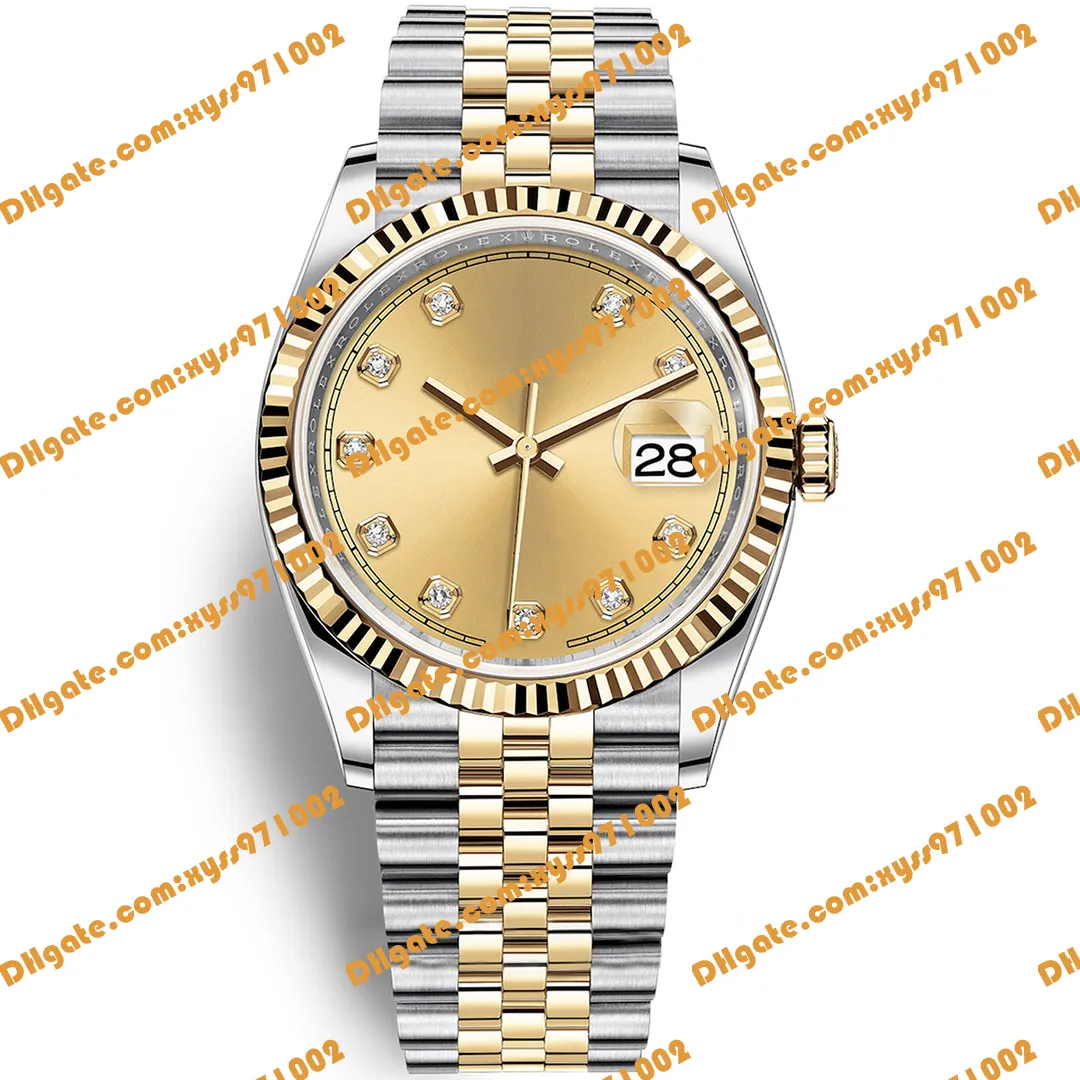 Best Selling Watch 126233 2813 Automatic Mechanical Womens Watch 36mm Gold Diamond Dial Gold Stainless Steel Strap Sapphire Glass Mens Watch 126233 0017 Wristwatch From 93 5 DHgate