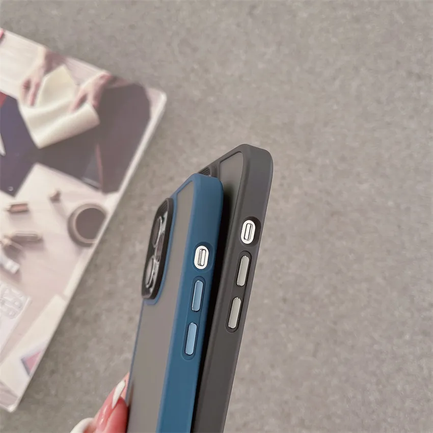 Kompatybilny z iPhone11-15max Pro Case, Frosted Case, Culf-Screen Camera, odporna na wstrząsy, ultra-cień, odporna na zarysowanie