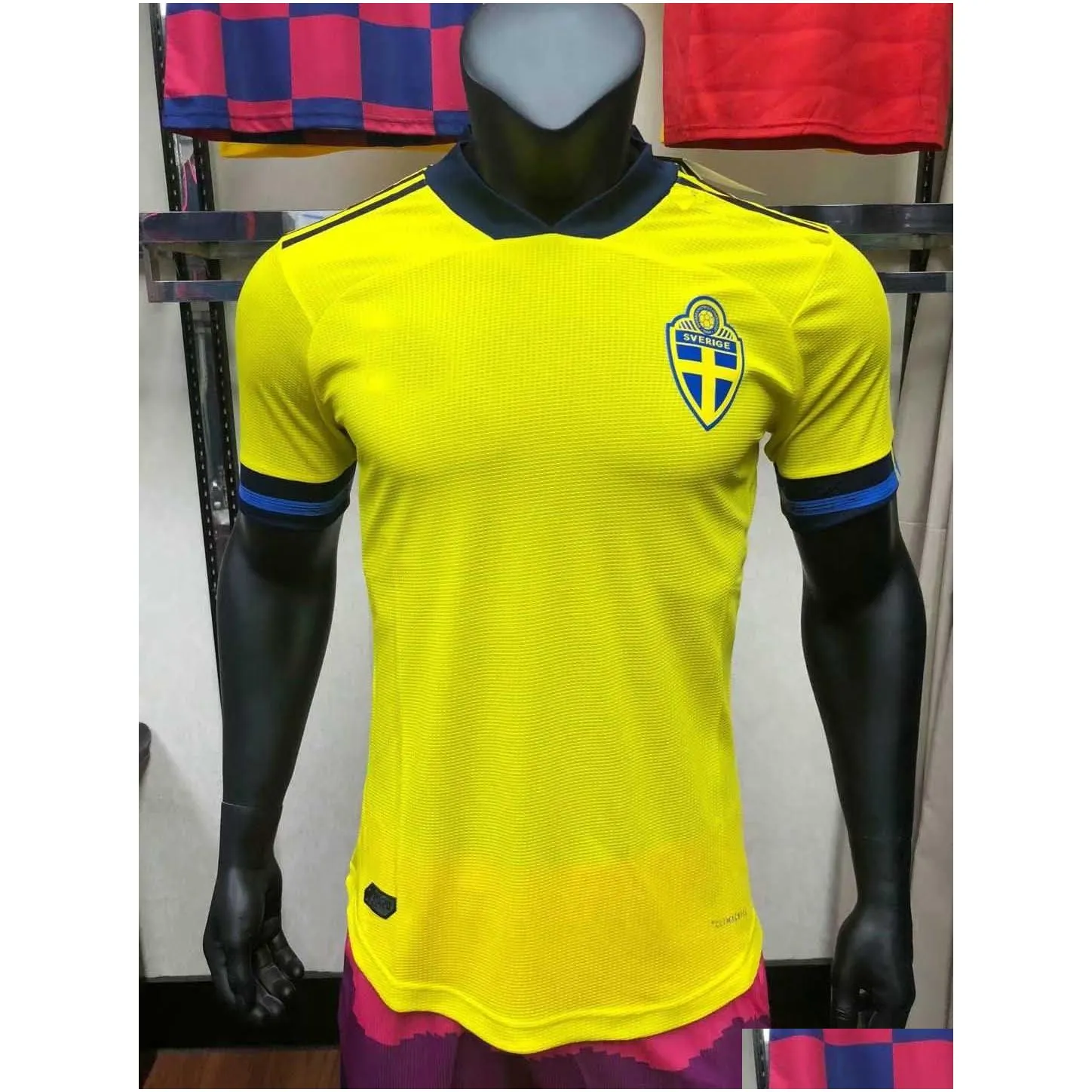 fans player version sweden 2021 soccer jersey ibrahimovic larsson isak forsberg 20 21 football shirts claesson men kids kit kulusevski