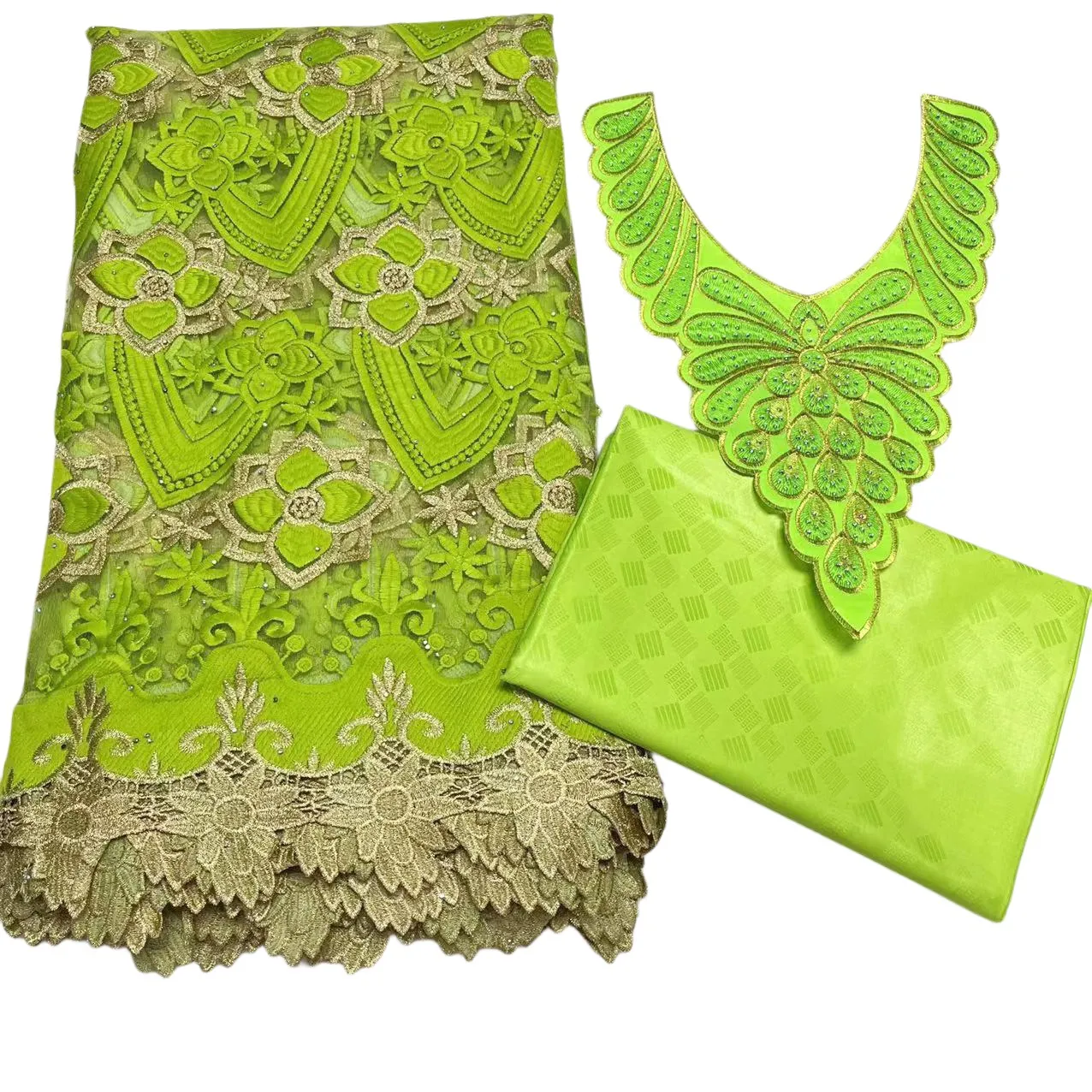 Bazin dentelle top