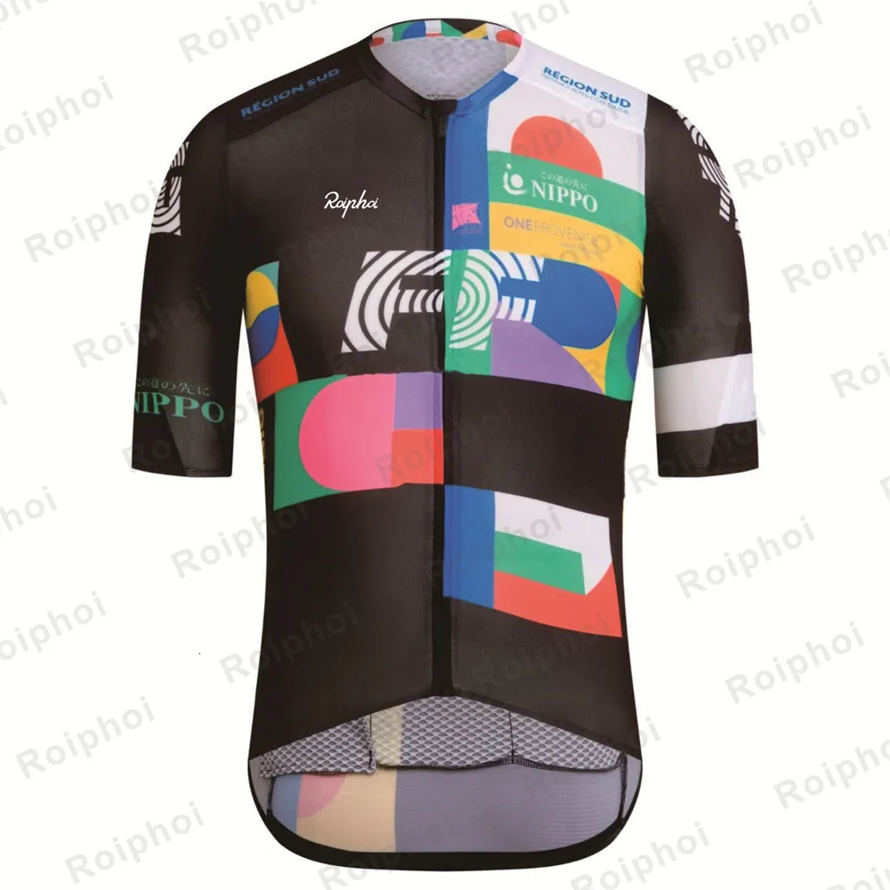 Cyclisme Chemises Tops ROIPHOI Racing Maillot D'été Hommes Vélo Vêtements Homme VTT Maillot Vêtements Poches Vtt Chemise Enduro 230728