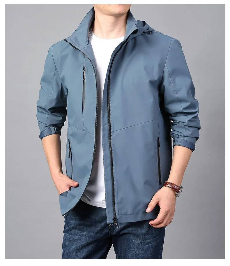 Chaqueta Impermeable SOYNIA Para Hombre Rompevientos Transpirable Para  Pesca Y Camping Tallas Grandes