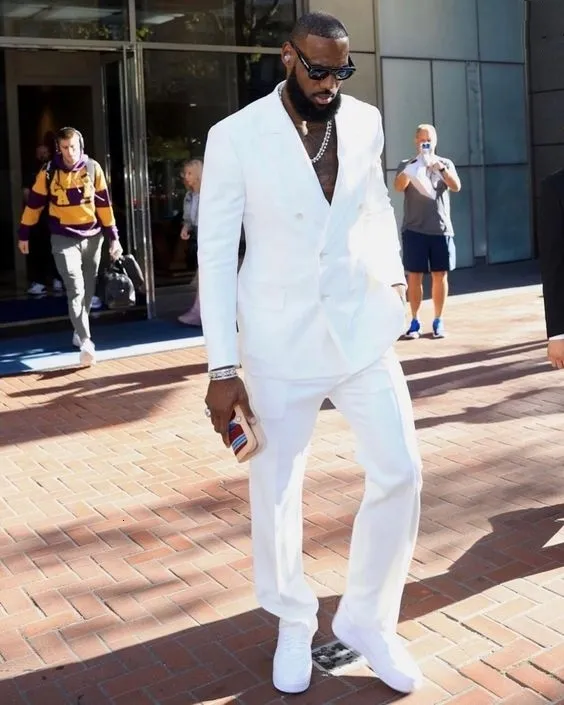 Men Celebrity All White Party Outfits Male Celebrity All White