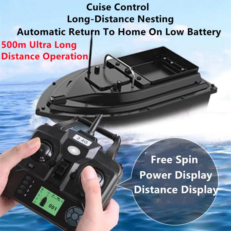 500m Wireless Fishing Bait Boat Fast Speed Remote Control