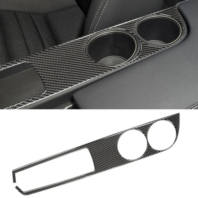 Car Carbon Fiber Water Cup Holder Panel Dekorativ klistermärke för Lexus IS250 2013- Vänster drive2267