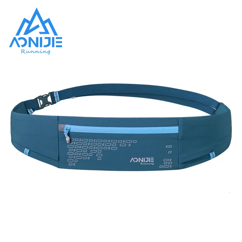 Outdoor Bags Aonijie W8112 Outdoor Comfortable Running Waist Bag Belt Hydration Fanny Pack Sports Pockets For Jogging Fitness Gym Hiking 230727