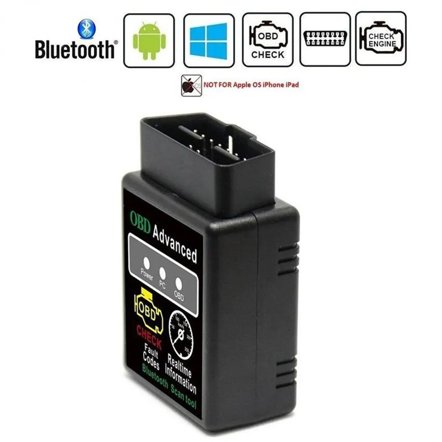 Ferramenta de scanner de carro Bluetooth OBD ELM327 V2 1 Adaptador MOBDII OBD2 avançado BUS Check Engine Auto Diagnostic Code Reader291s