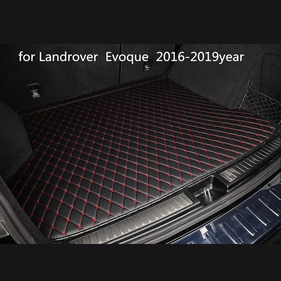 Custom anti-slip lederen kofferbak mat vloermat geschikt voor Landrover Evoque 2016-2019year auto anti-slip mat306S