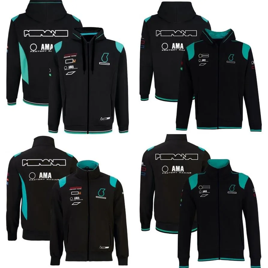 Motocross Race Hoodie Zipper Bluza motocyklowa drużyna zawodowa kurtka z kapturem jesień i zima moto jazda na bluzie 293a