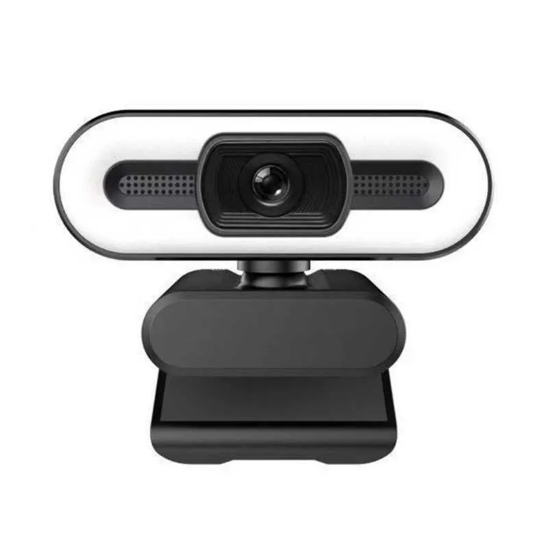 Webcams Caméra Web en streaming 2K 1080P avec microphone et ordinateur à écran large