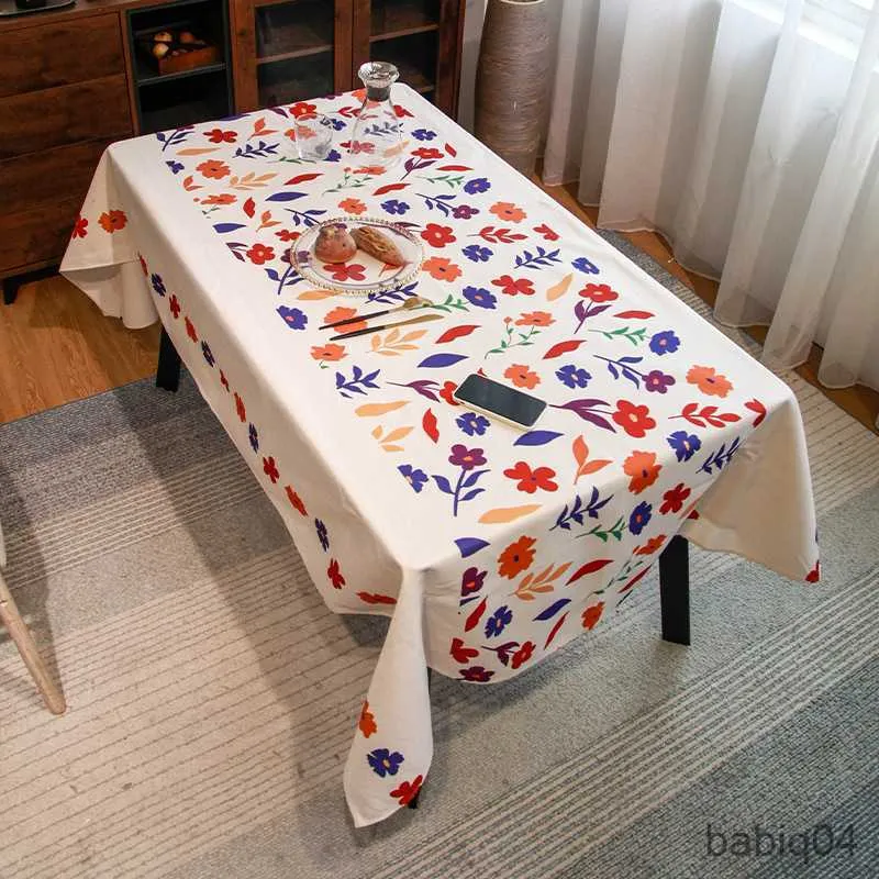 テーブルクロスモダンでシンプルなプレーン装飾テーブルクロス長方形の染色テーブルクロスパーティーホテルウェディングデコレーションR230726に適しています