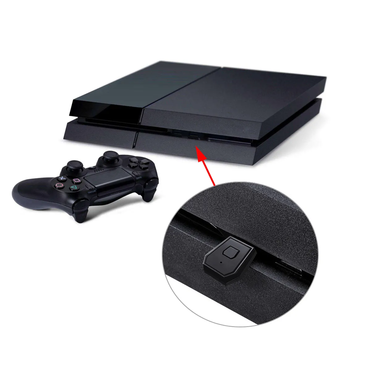 Dongle Adapter USB Mini Dongle Receiver and Transmitters Wireless Adapter Kit for PS4