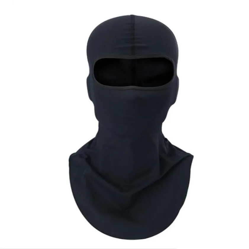 Siyah Motosiklet Balaclava Spor Bisikletçisi Motosiklet Boyun Isıtıcı Güneş Koruyucu Headwear Tam Yüz Maskesi Headgear 194J