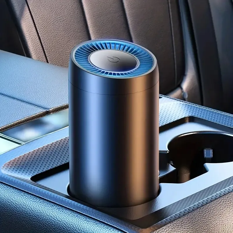 1 pc USB oplaadbare draagbare luchtreiniger - Verwijder stof, rook, geuren allergenen met HEPA -filter voor auto, slaapkamerkantoor