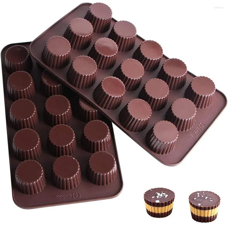 Bakvormen 1Pc Siliconen Mal Snoep Chocolade Schimmel Pan Jello Pindakaas Cup Gebak Cake Decorating Tool Keuken Accessoires