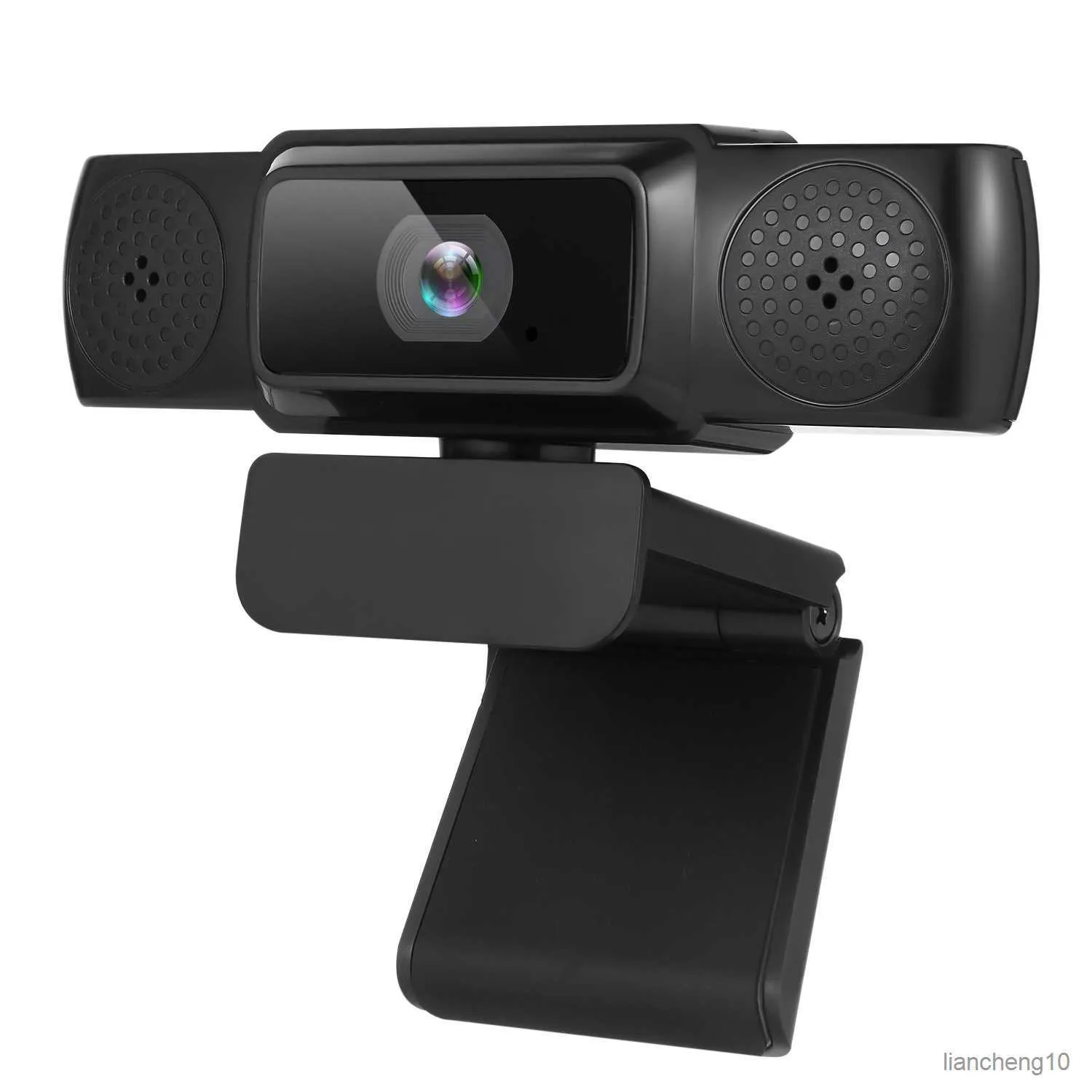 Webカメラフル1080p Webcam Computer Camera with MicrophoneドライバーのないビデオWebカメラオンラインライブ放送用R230728