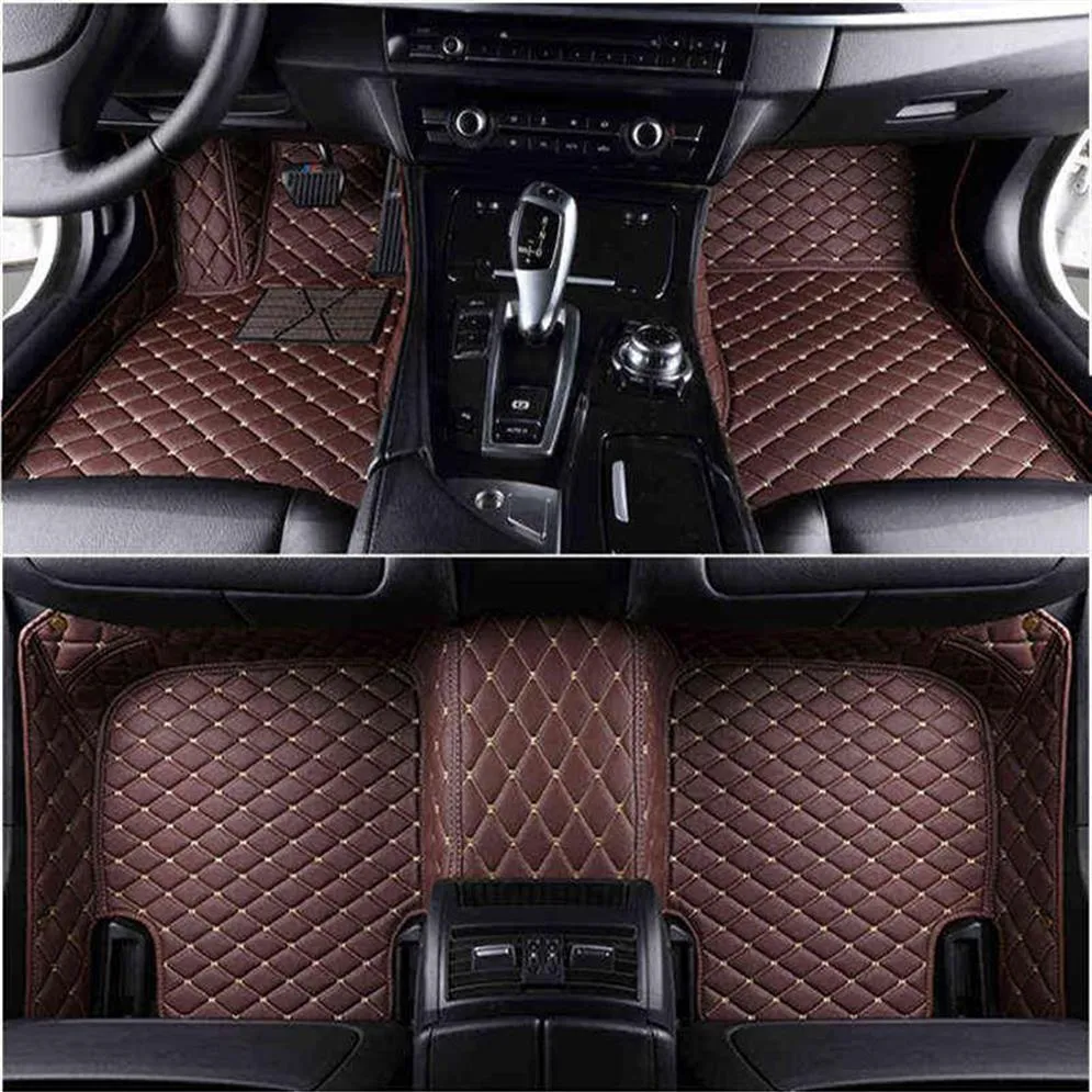 Custom 5 Seat car floor mats for honda civic accord city brv 2000 - 2020 car mats auto accessories W220311186B267Q