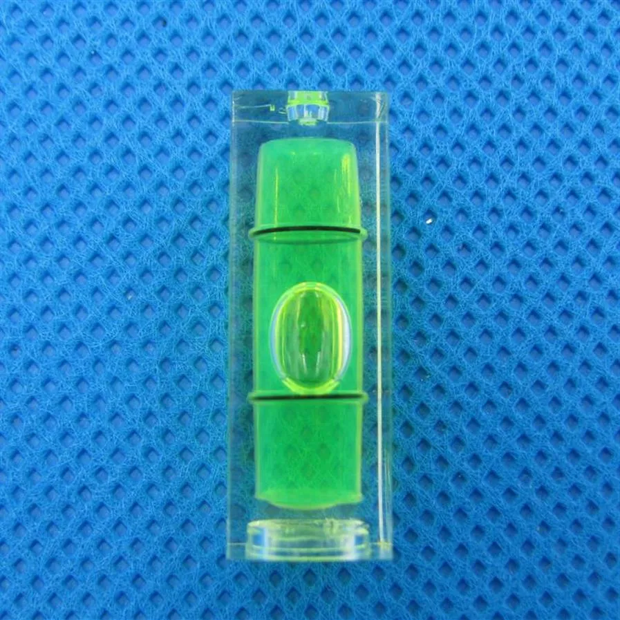 100個ロット緑色のミニスピリットレベルバブルスピリットレベルスクエアレベルフレームアクセサリー10 10 29mm260L