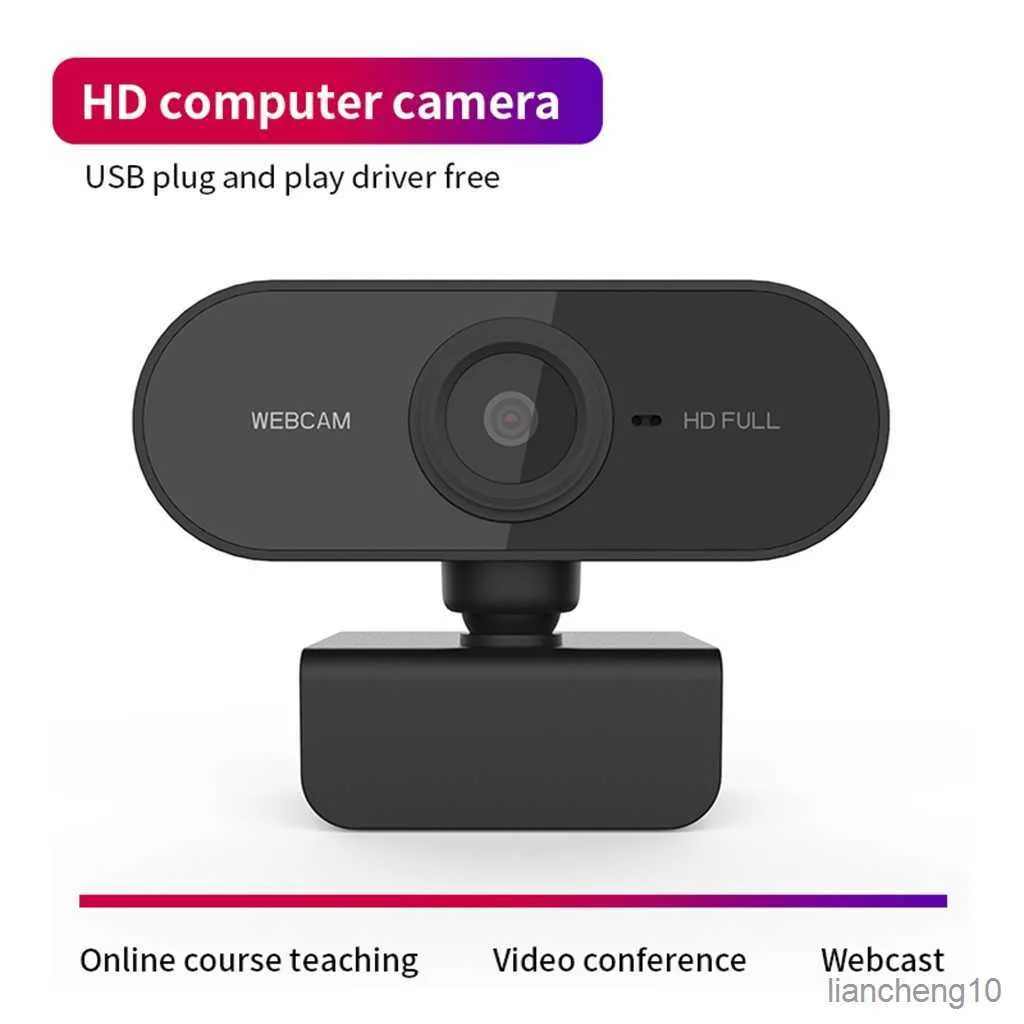 Веб -камеры веб -камера для веб -ноутбуки для Android TV с микрофонами  телекамеры ПК камера Work Home Video Meeting R230728