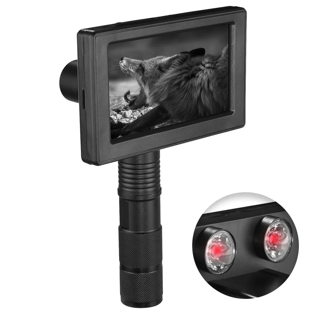 Handheld Night Vision 850nm Infrared LEDs IR Scope Cameras Outdoor 0130 Waterproof Wildlife Trap Cameras