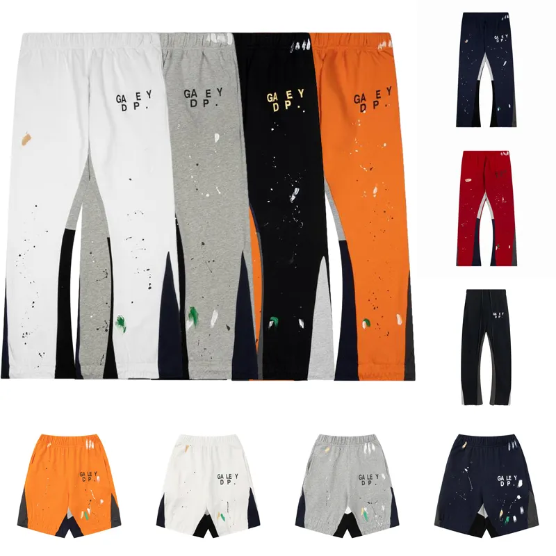 2023 Mens Womens Fashion and comfort Pants Sweatpants Speckled Letter Print Mans Couple Loose Versatile Straight Casual Pant