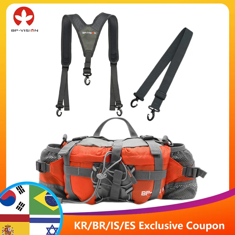 Torby na zewnątrz BP-vission na zewnątrz torba talia Man Cykling Wodoodporny plecak górski sport Fanny Pack Camping Nylon Hunting Accessori 230728