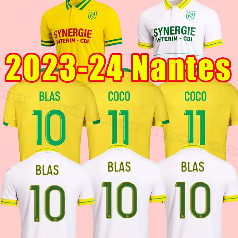 2023 2024 Maillots FC Nantes Etoile soccer jerseys 23 24 GIROTTO M.MOHAMED BLAS KOLO MUANI SIMON football shirt maillot de foot