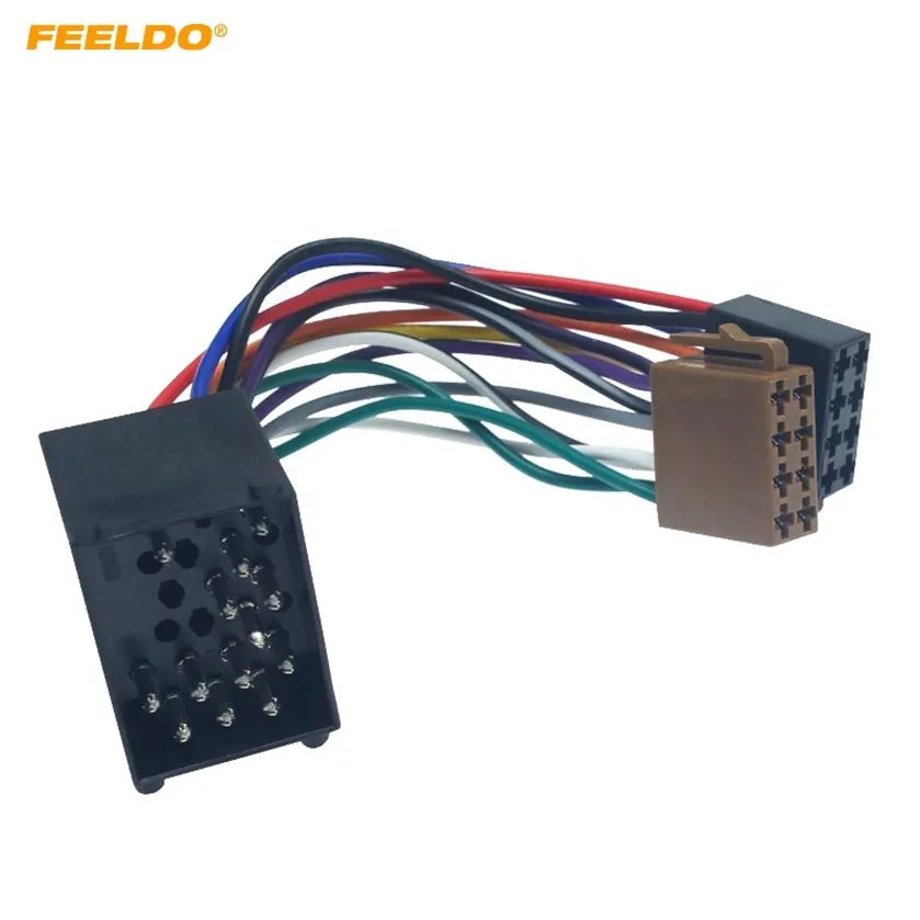 FEELDO Autoradio Vrouwelijke ISO Adapter Wring Harnas Kabel Voor BMW E31 E32 E34 E36 E38 E39 E46 Z3 mini #6256234o