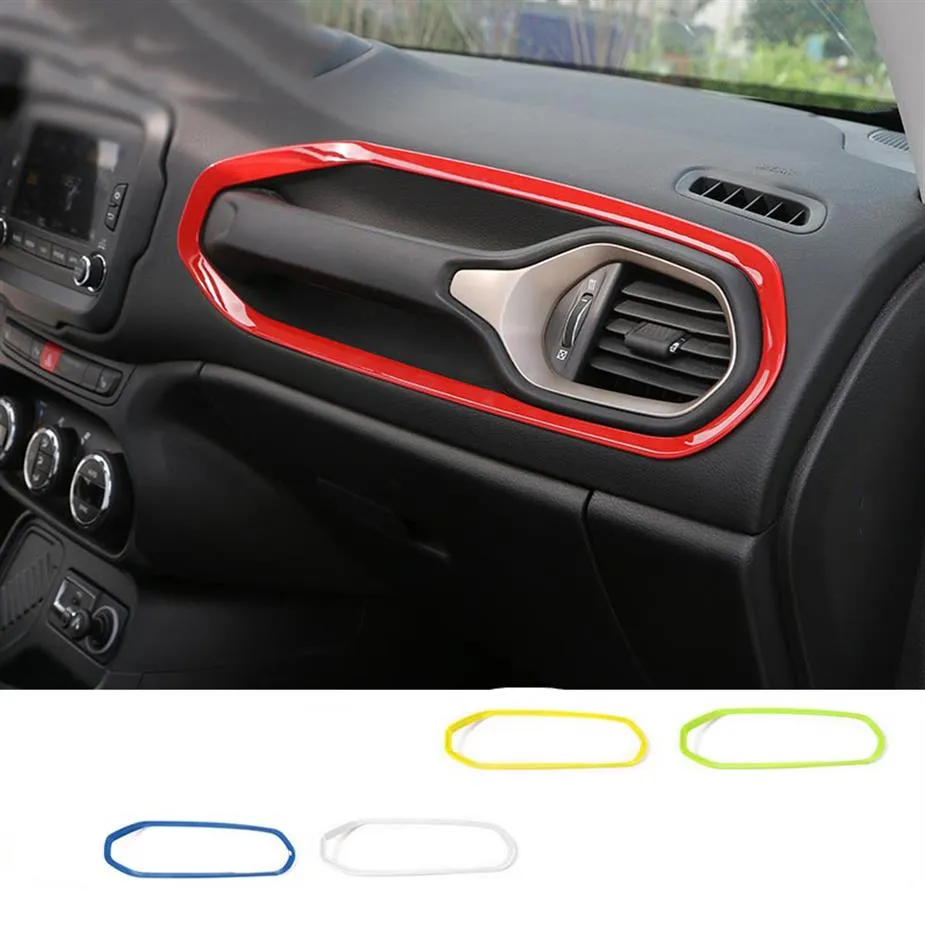 ABS Car Co-pilot Seat Handle Trim Decoration Ring For Jeep Renegade 2016 2017 2018 Interior Accessories257L