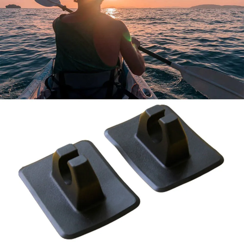 Kayak Paddle Holders 2 Pack PVC Dinghy Canoe Paddle Storage Mount Patch Inflatable Boat Paddle Clips Oar Rowing Paddle Holder 2024 Kayak Accessories