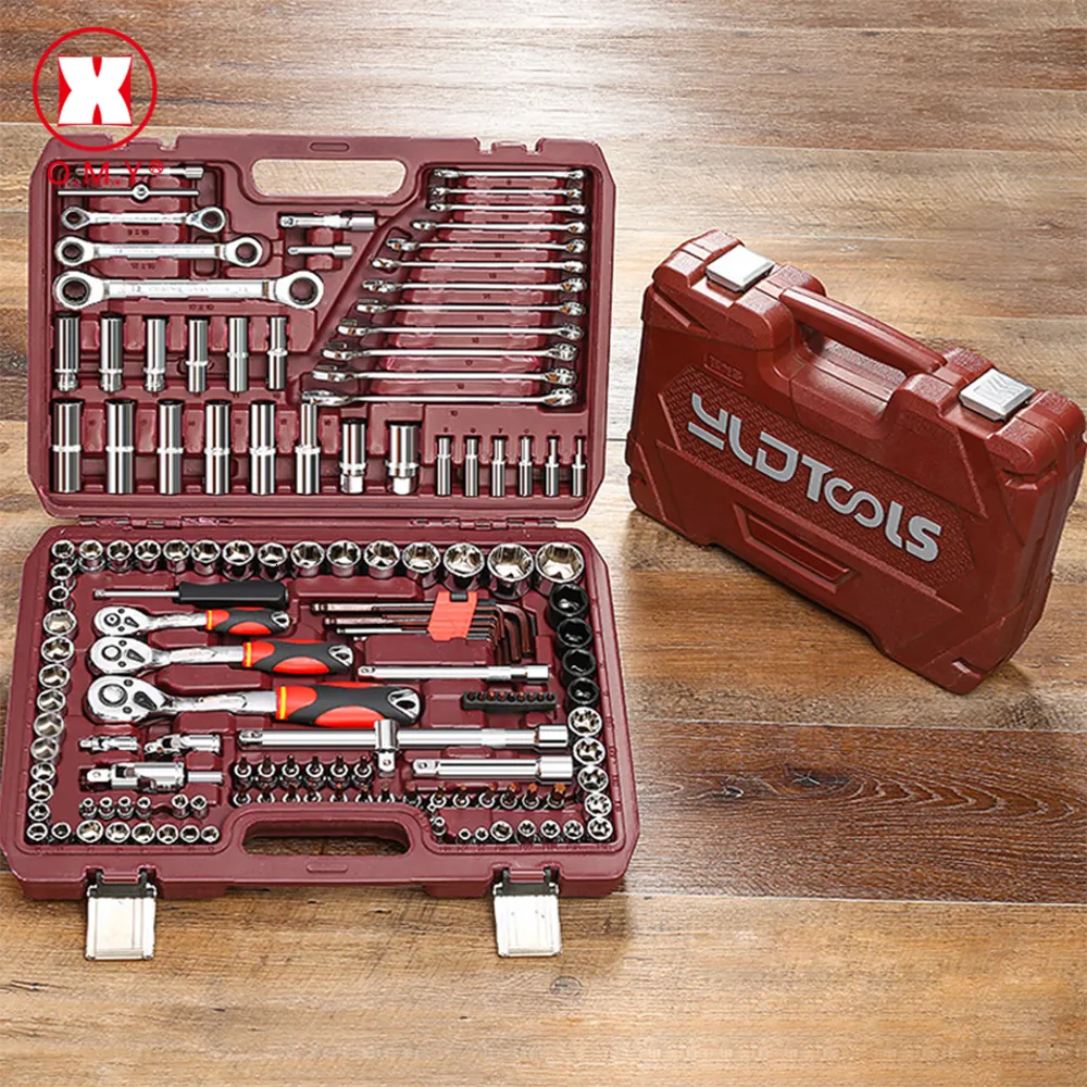 Schroevendraaiers Hand Tool Sets Auto Reparatie Kit Set Mechanisch Gereedschap Doos Voor Thuis 1 4 Inch Dopsleutel Ratel Schroevendraaier 230727