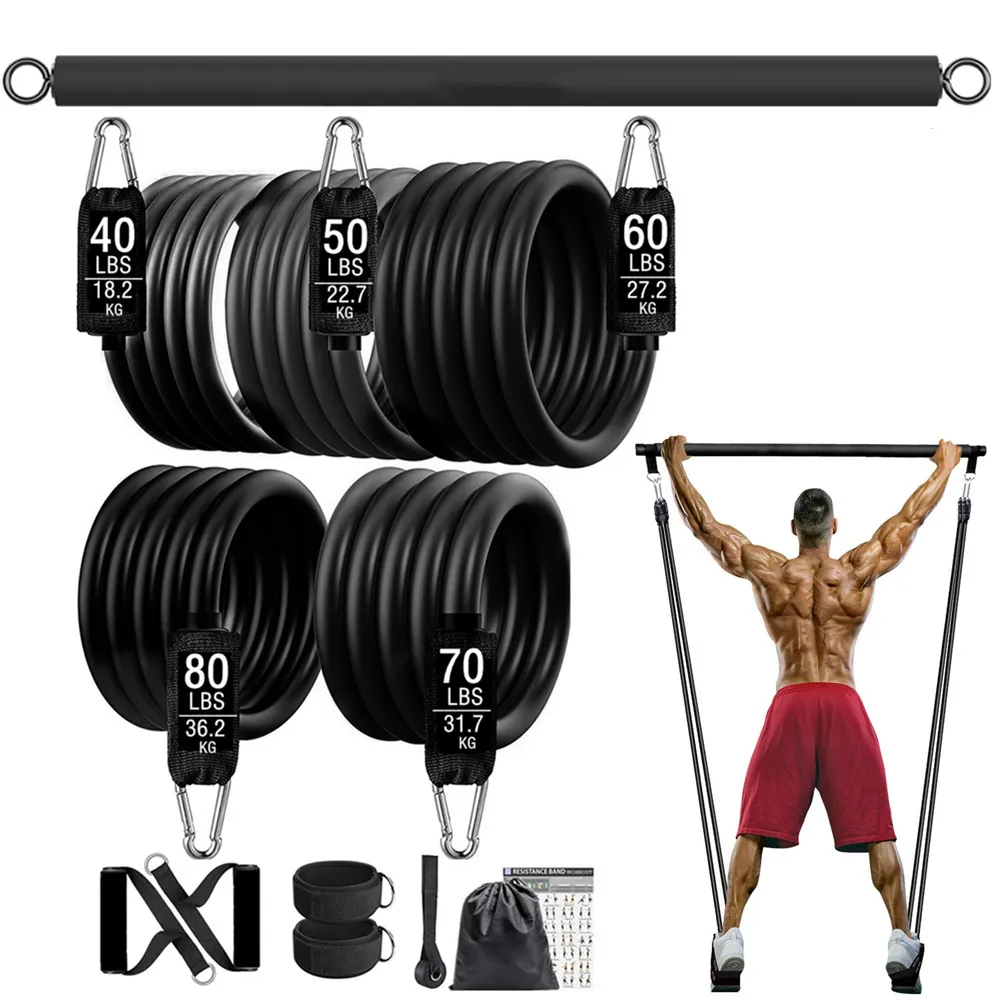 Resistance Bands 300lb Fitness Booty Resistance Elastic Band Workout for Training Home Exercise Sport Gym Dumbbell Harness Set Expander Equipment 230729