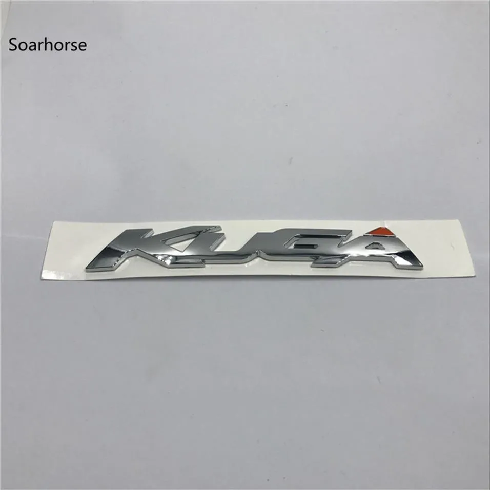 Soarhorse pour Ford KUGA Chrome ABS décalcomanie voiture coffre arrière couvercle lettres Badge Logo emblème Sticker254c