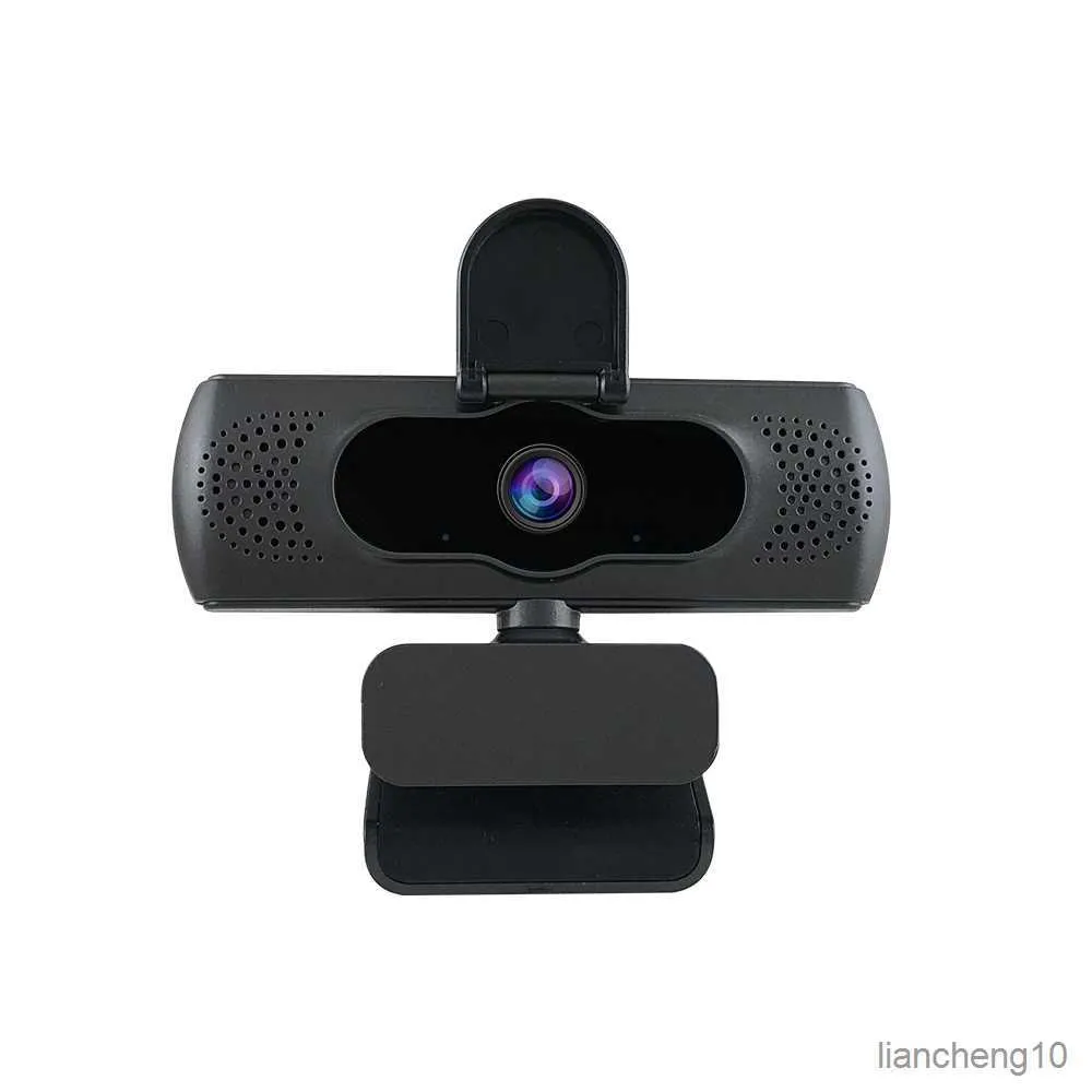 Webcams 1080P Webcam complète avec microphone ordinateur PC caméra Web pour ordinateur portable appel vidéo de bureau Skype R230728