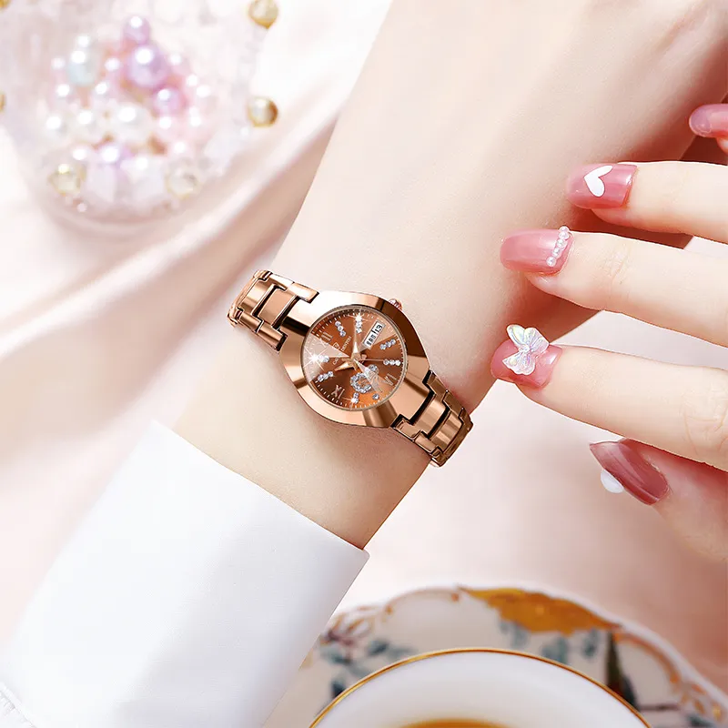 Relógio feminino relógios de alta qualidade luxo moderno designer impermeável quartzo-bateria 36mm relógio