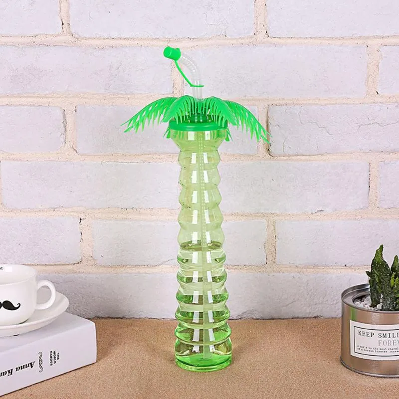 Vattenflaskor 5 datorer kallt te Coconut Tree Cup Shape Bottle Kid Palm Modeling