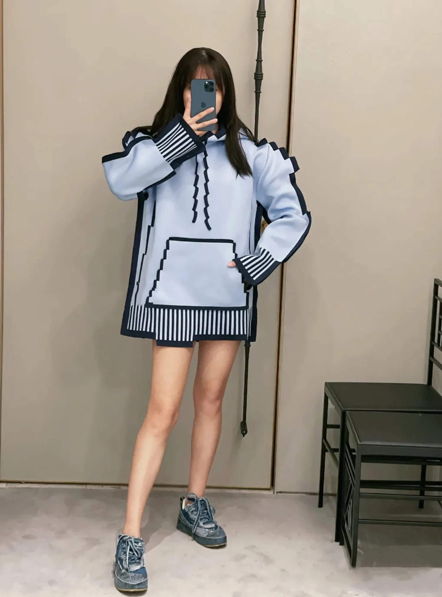 Mens Hoodies Sweatshirts S867 Fashion Womens 2023 Runway Luxury