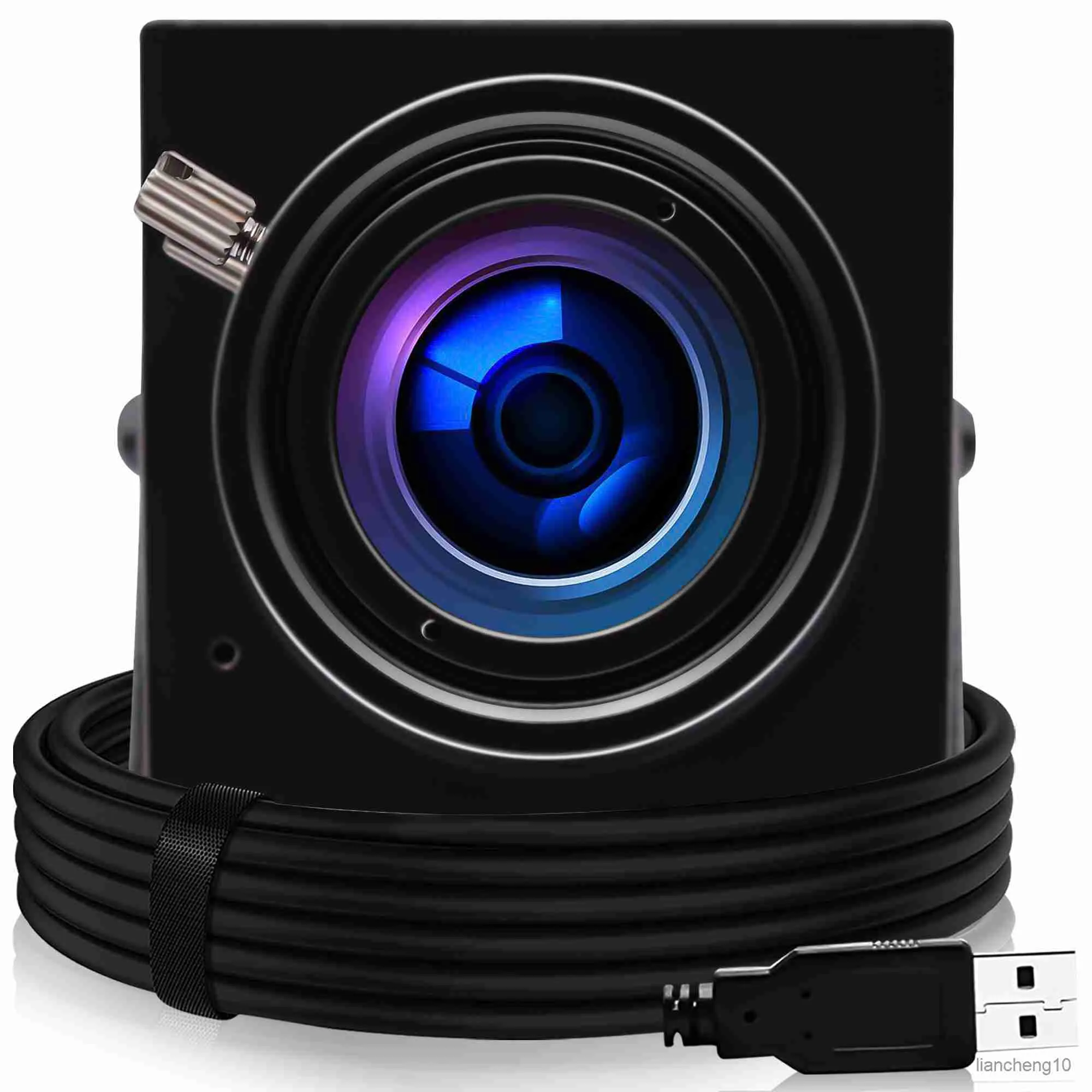 Webbkameror 1080p Webcam 1920*1080 Plug Camera med Mount Manual Varifocus Lens R230728