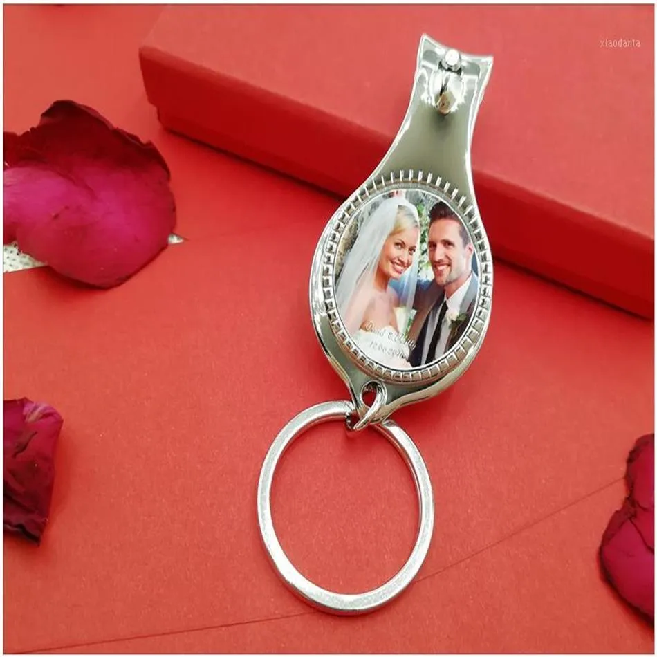 Wedding Bottle Opener Keychain 2in1 Beer Opener can Personalized Wedding Favor Gifts Wine Opener Keychain Nail Clippers2238