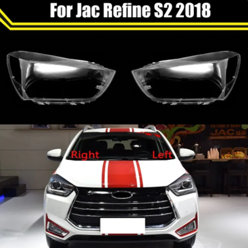 Dla JAC REFINE S2 2018 Przednie reflektory pokrywa przezroczystą abażurę reflektora osłony osłony obiektywu szklane maski na głowę lampa lampa lampa