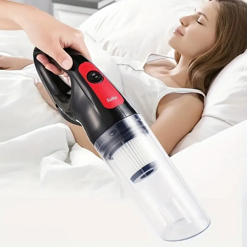 Aspirateur à main sans fil puissant - Portable léger et silencieux avec batterie rechargeable USB